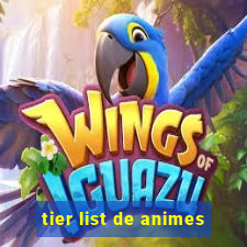 tier list de animes