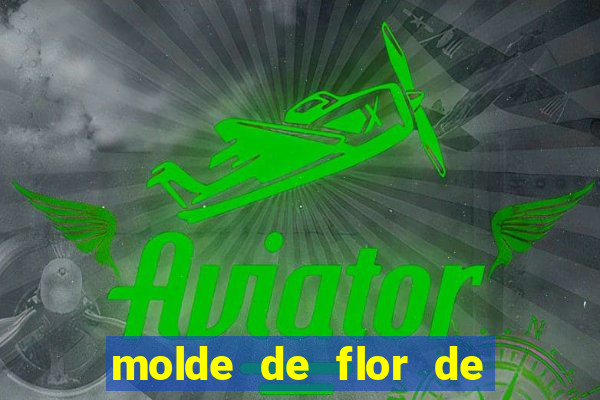 molde de flor de eva grande para imprimir