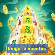 bingo alimentos para imprimir