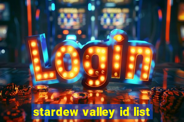 stardew valley id list