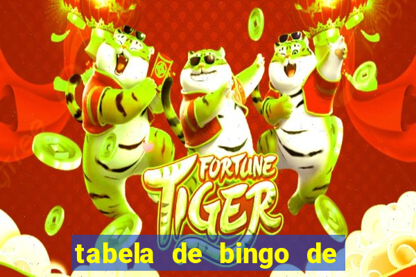 tabela de bingo de 1 a 100